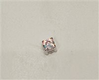 Single earring Duezeta in White Gold OROBPL4GRIFFE2ZM8